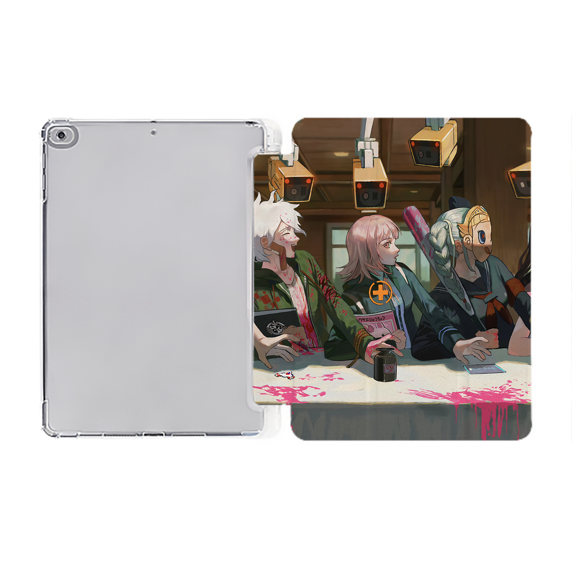 （画像用） 葬送のフリーレン Frieren IPad ケース ペン収納付き 三つ折りスタンド PUレザー×シリコン 対応機種9.5/10.5/10.9インチ